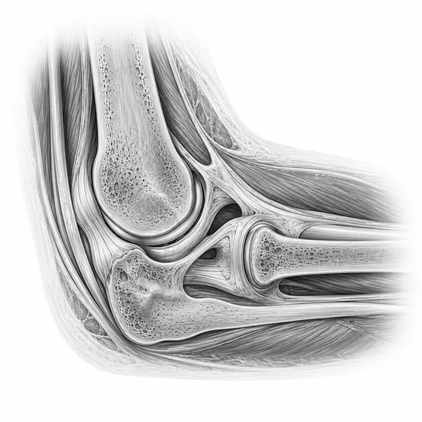Anatomische Illustration: Ellenbogen